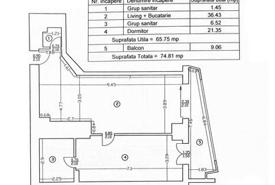 Apartament cu 2 camere semidecomandat, mobilat în Barbu Văcărescu - 14