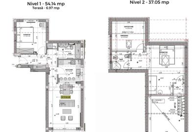Penthouse cu 3 camere decomandat, mobilat în Exterior Vest - 9