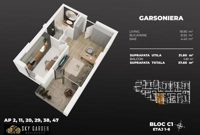 Garsonieră decomandată în Nord-Vest - 3