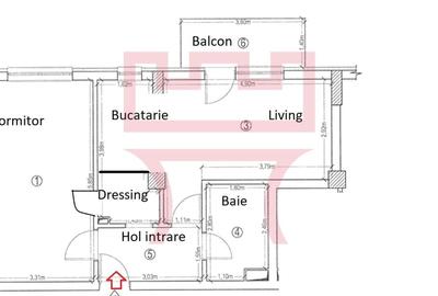 Apartament cu 2 camere decomandat în Florești - 6