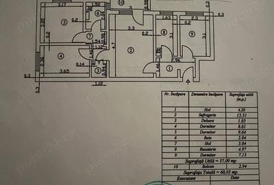 Apartament Darmane?ti etaj 2 - 1