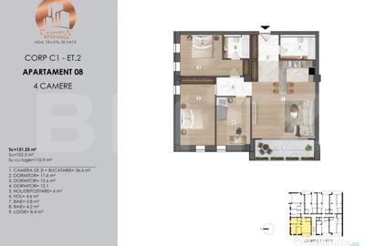 Apartament cu 4 camere decomandat în Central - 2
