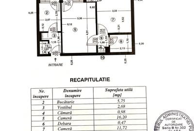 Apartament cu 2 camere semidecomandat în Ștefan cel Mare - 17
