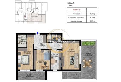 Apartament cu 3 camere decomandat în Titan - 1