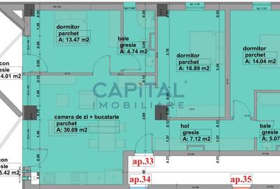 Apartament de vanzare, 4 camere, 117mpc, etaj 2, lift, comision 0% - 2