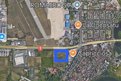 Vanzare teren Baneasa cu deschidere la DN 1 - 2