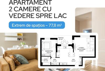 Apartament cu 2 camere decomandat în Bucureștii Noi