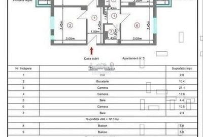 Apartament cu 3 camere decomandat, mobilat în Sud - 10