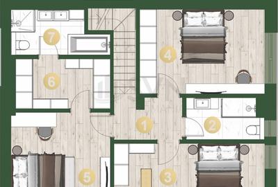 Apartament cu 4 camere decomandat în Pipera - 10