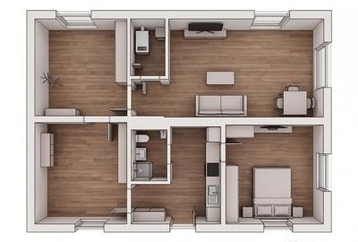 Apartament cu 2 camere decomandat în Ultracentral