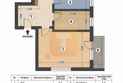 Apartament cu 2 camere decomandat în Dărmănești