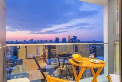 Apartament cu 2 camere semidecomandat, mobilat în Barbu Văcărescu