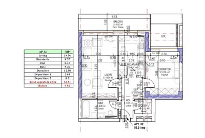 Apartament cu 2 camere decomandat în Bartolomeu