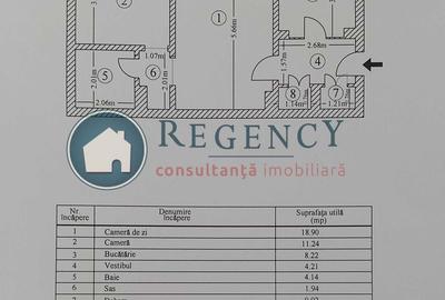 Apartament cu 2 camere decomandat, mobilat în Câmpia Libertății - 8