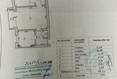 Apartament cu 2 camere semidecomandat, mobilat în Central