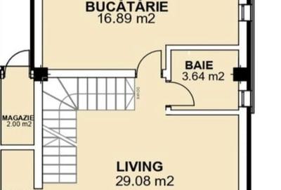 Casă individuală cu 3 camere cu Teren 290 Mp în Central - 2