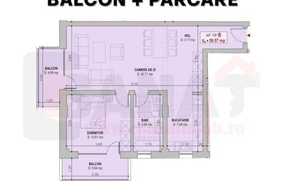 Apartament cu 2 camere în Terezian - 8