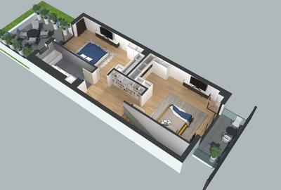 Penthouse cu 3 camere decomandat în Complex Studențesc - 16