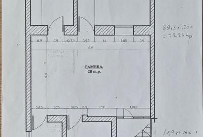 Casă cu 3 camere în Central