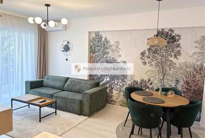 Apartament cu 2 camere semidecomandat, mobilat în Pipera
