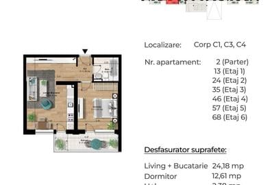 Apartament cu 2 camere semidecomandat în Berceni - 2