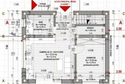 Casă individuală cu 4 camere cu Canalizare în Florești - 3