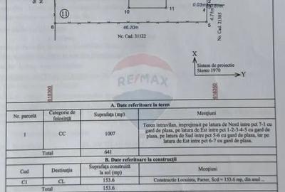 Casă cu 4 camere cu Teren 1007 Mp în Central
