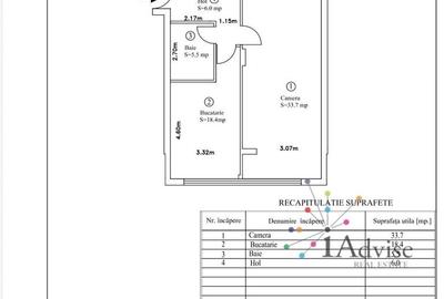 Apartament cu 2 camere decomandat în Exterior Sud - 11