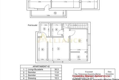 Penthouse cu 3 camere decomandat în Apărătorii Patriei - 15
