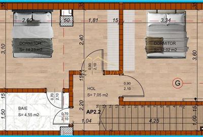 Apartament de vanzare 3 camere*** Domenii - 27