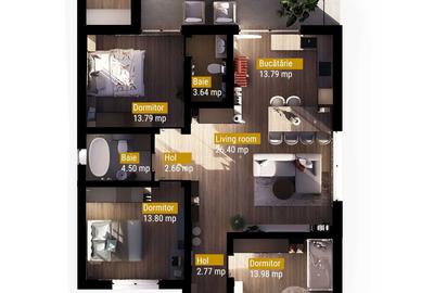 Casă cu 4 camere în Paleu - 1