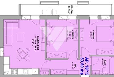 Apartament 3 camere balcon etaj 1 si parcare la cheie - Doamna Stanca - 9