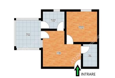 Apartament 2 camere decomandate si balcon zona Turnisor Sibiu - 6