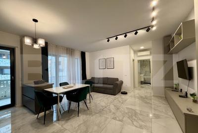 Apartament de 2 camere, 54 mp, complet mobilat, in ansamblu - 2