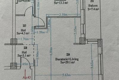 Apartament cu 2 camere decomandat în Giroc - 10