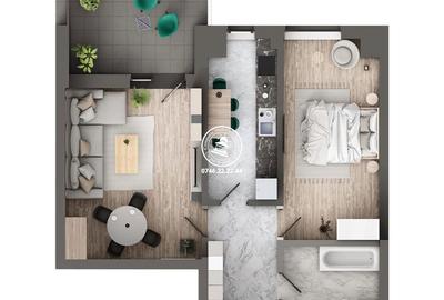 Apartament cu 2 camere în Galata - 1