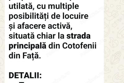 Casa de vanzare cotofeni din fata - 1