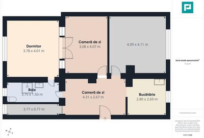Apartament Săvârșin vizavi de intrarea la Castel - 3