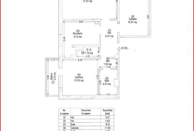 Proprietar, vand apartament cu 3 camere in zona Lipovei - 11