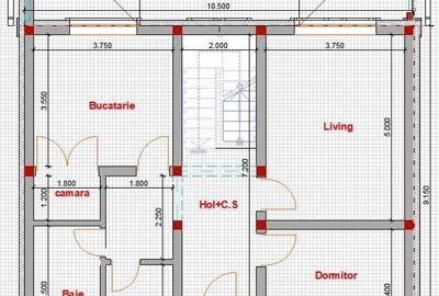 Casă cu 4 camere în Mihai Viteazu - 3