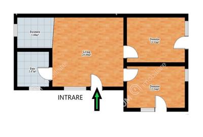 Apartament cu 3 camere decomandat, mobilat în Aeroport - 8