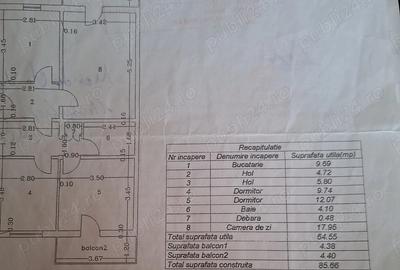 Apartament cu 3 camere decomandat în Central - 1