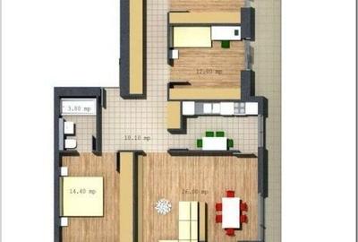 Apartament cu 4 camere decomandat în Barbu Văcărescu - 7