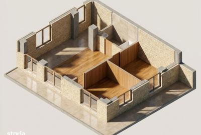 Apartament cu 3 camere semidecomandat în Florești - 2