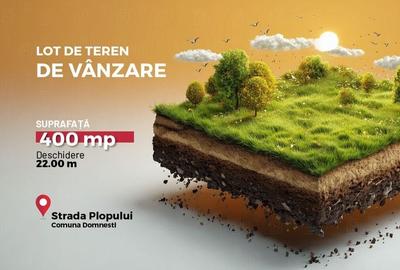 De vânzare teren 400 mp + cotă drum servitute - Domnești, Ilfov