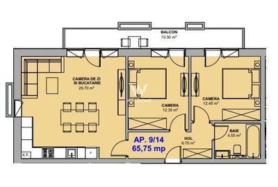 Apartament cu 3 camere în Central - 2