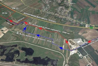 Autostrada Bucuresti-Pitesti , 20 ha , 1 proprietar ,cadastru , carte funciara. - 6