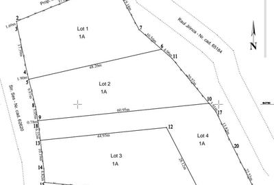 Teren de 1000 mp, în Central