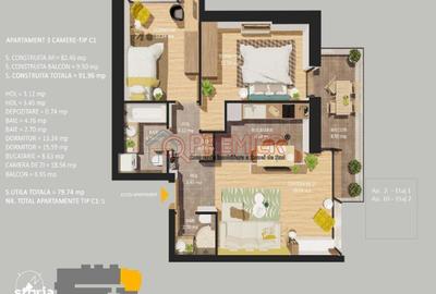 Apartament cu 3 camere în 13 Septembrie - 3