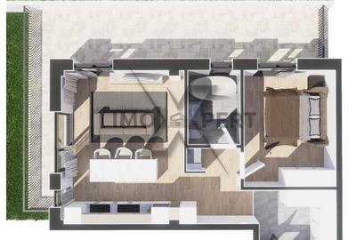 Apartament 2 camere, Terasa de 35 mp , Baciu Regal - 2